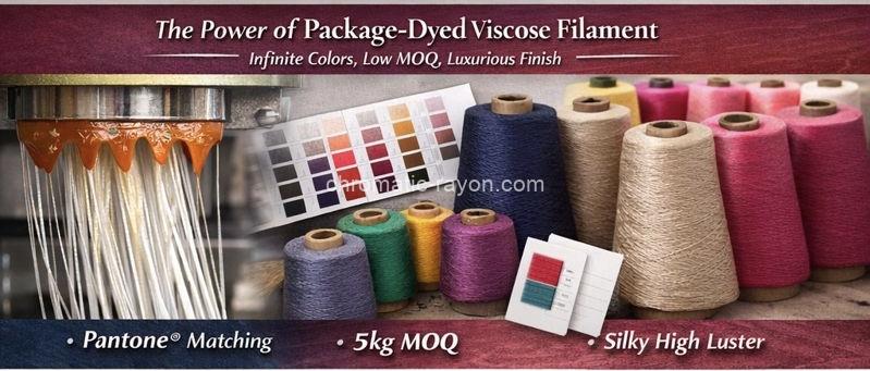 package (cake) -dyed viscose rayon filament yarn 150d/300d/600d