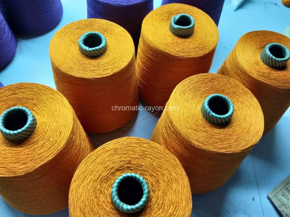 premium spun viscose yarn dyed cone packing.jpg